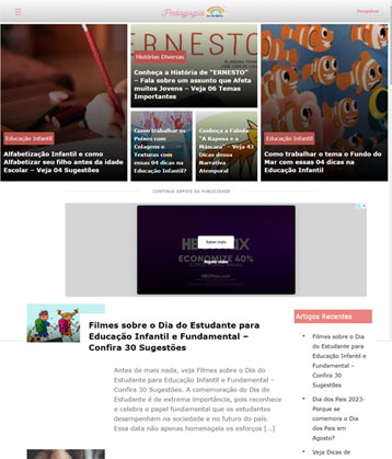 Foto do site Pedagogia - Form API